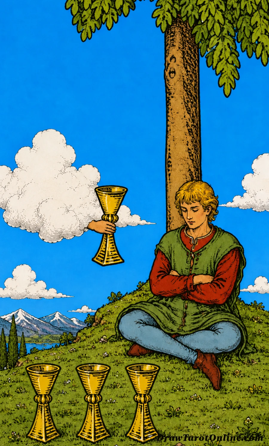 Four of Cups tarot card