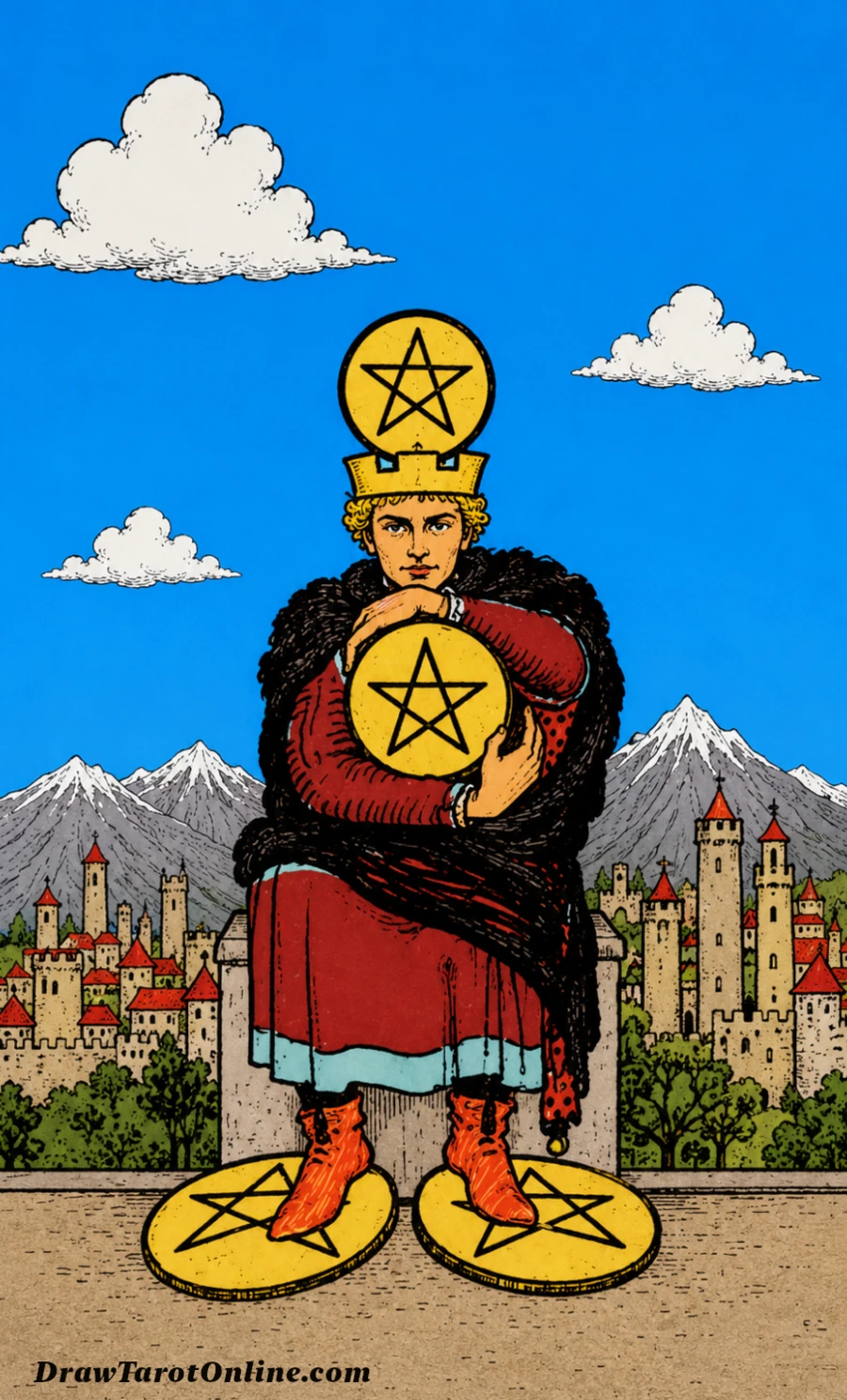 Four of Pentacles tarot card
