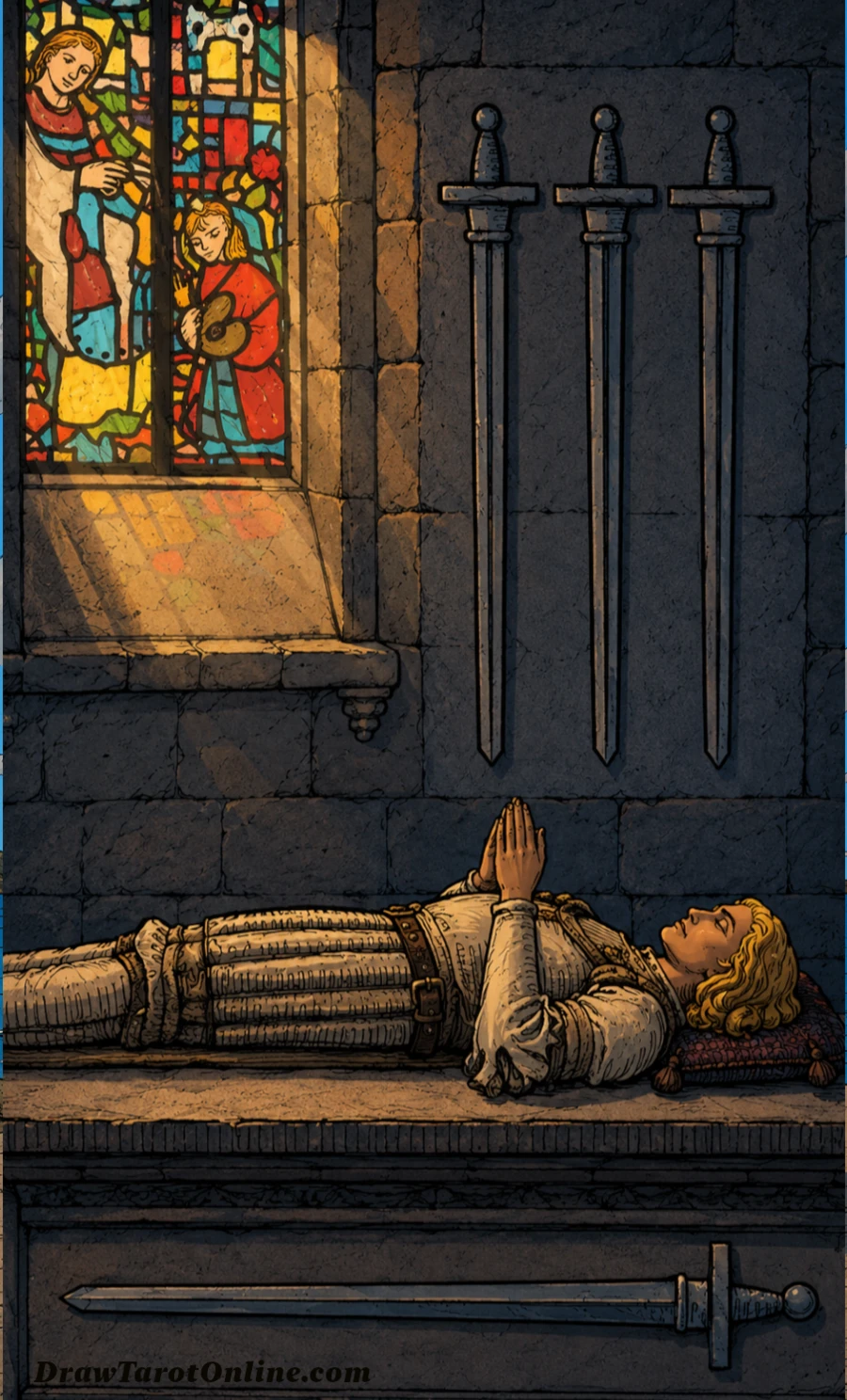 Four of Swords tarot card