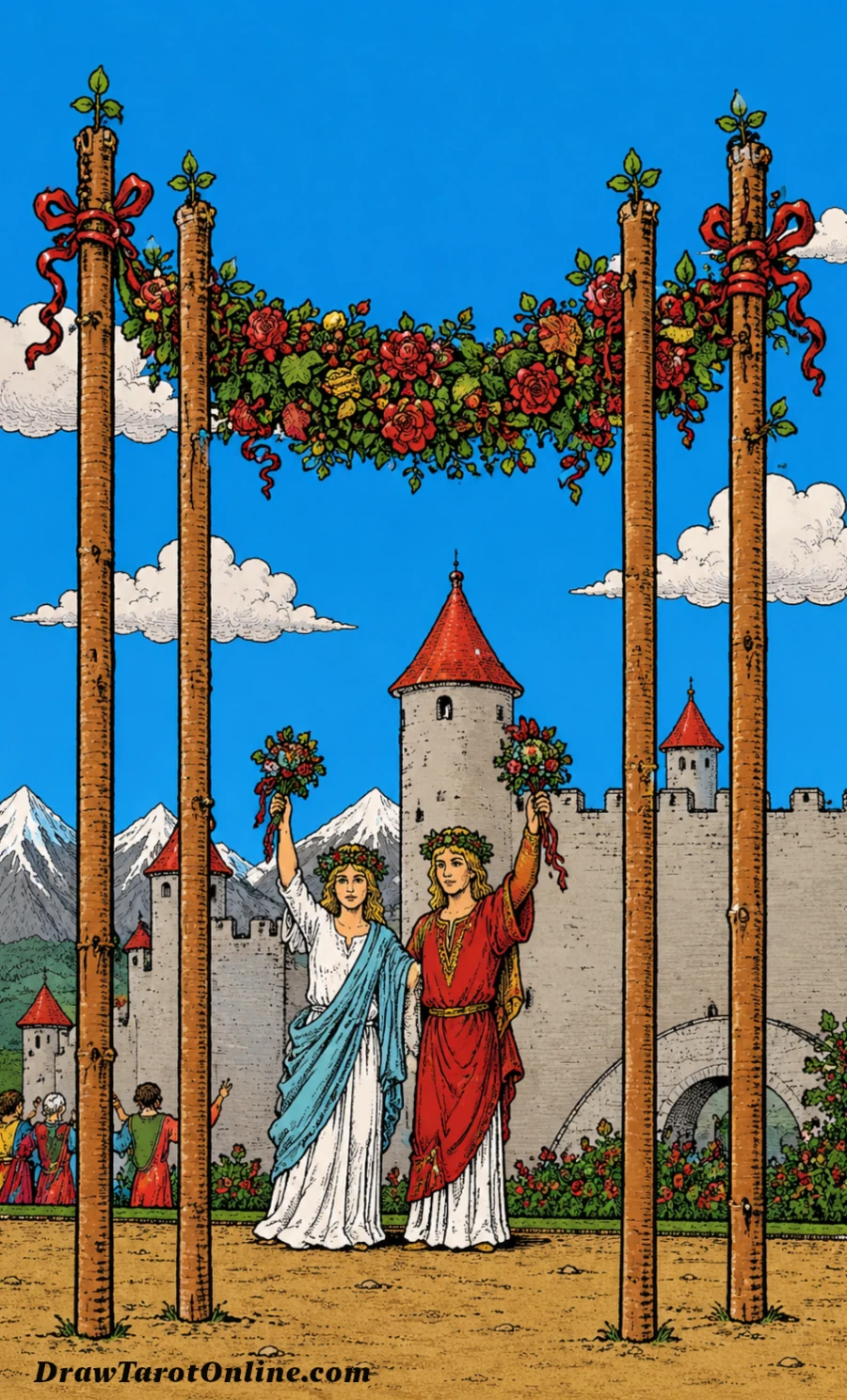 Four of Wands tarot card