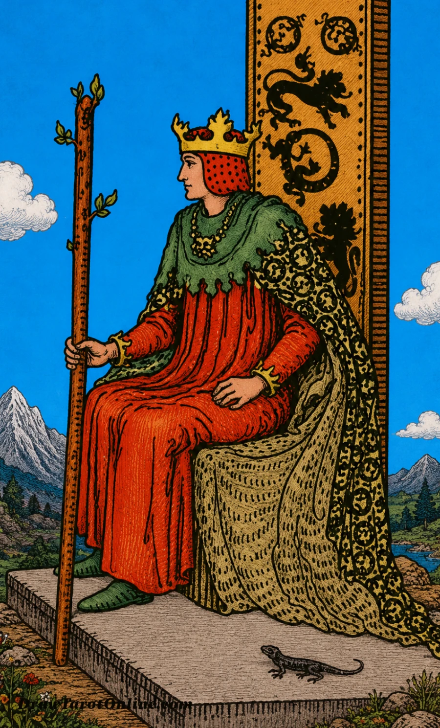 King of Wands tarot card