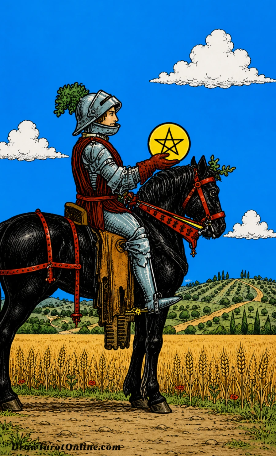 Knight of Pentacles tarot card