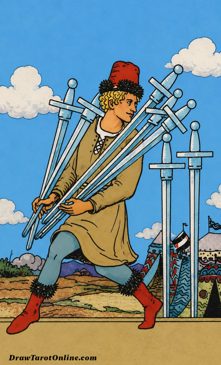 Seven of Swords tarot card
