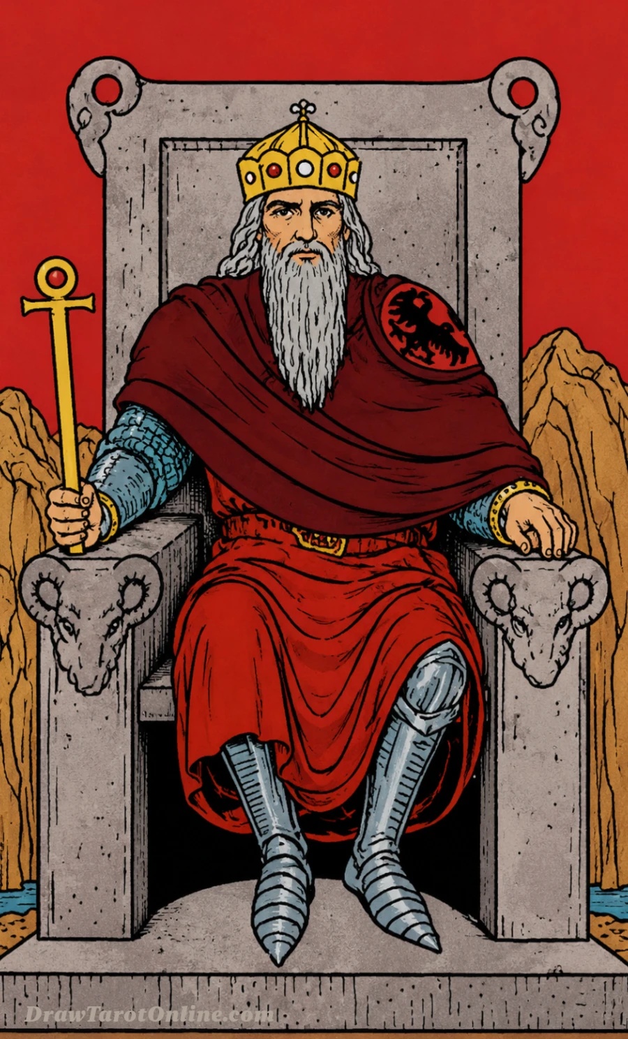 The Emperor tarot card