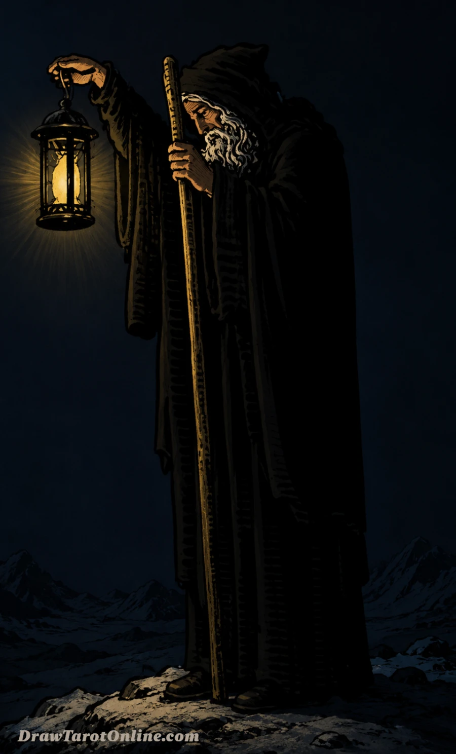 The Hermit tarot card