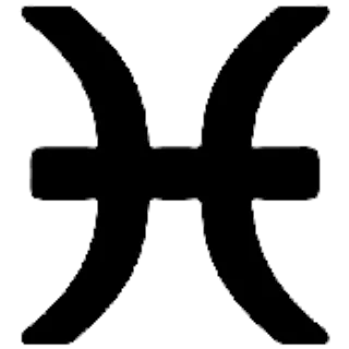 Pisces zodiac symbol